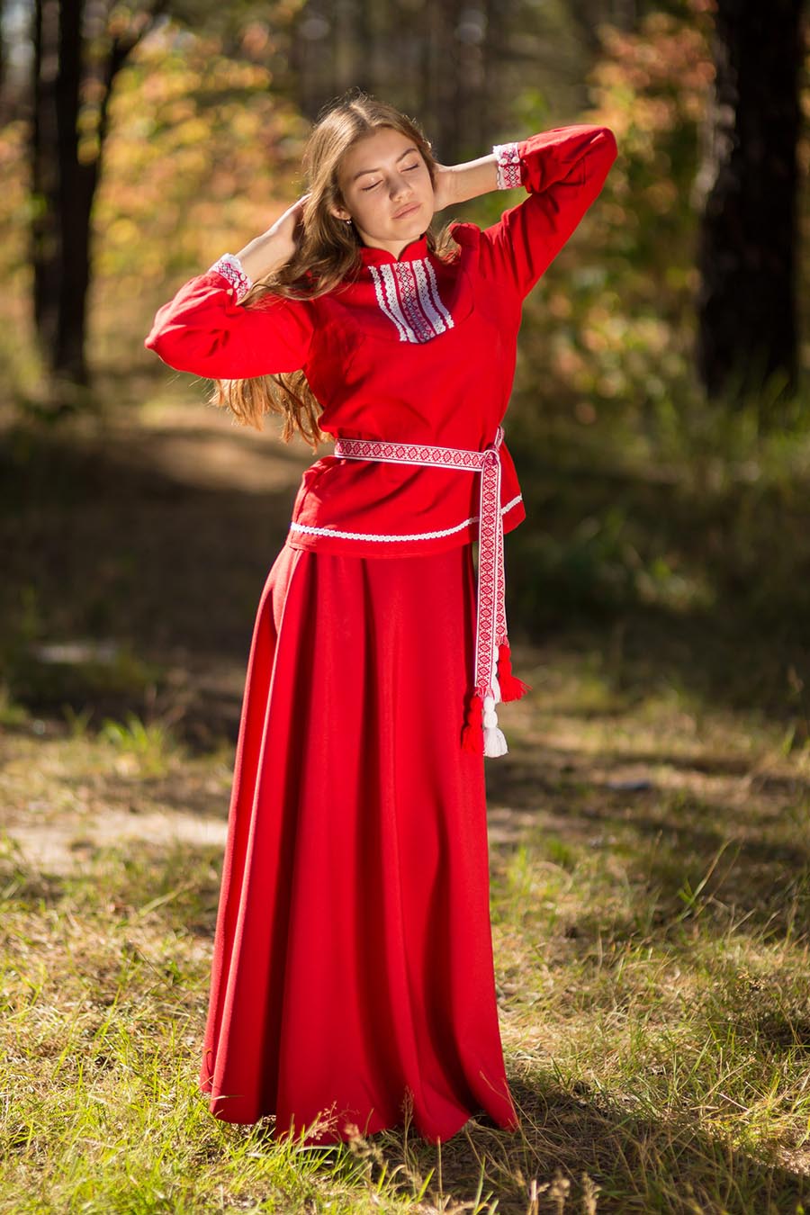 Underwear Women in Slavic costumes in Pindu