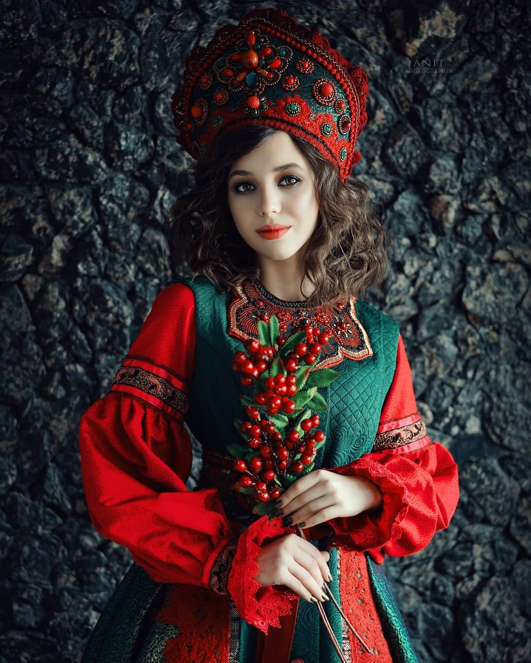Nude girl Women in Slavic costumes in Pindu